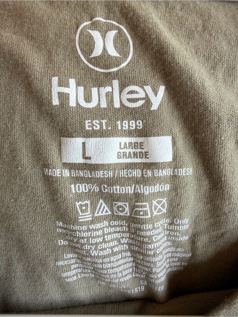 Hurley Olive Green 'Surf & Enjoy' Graphic Tee - Men's - Picture 2 of 2